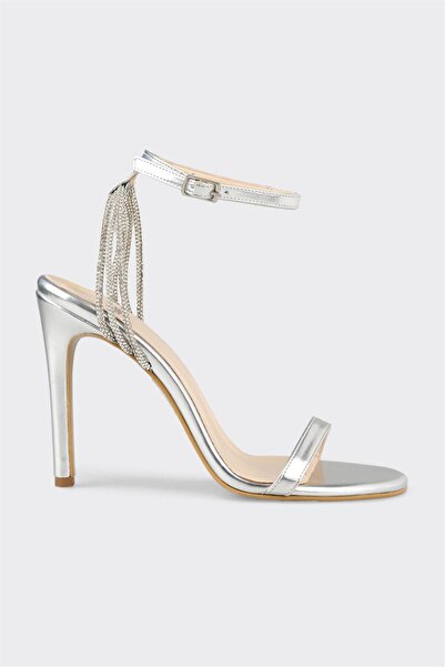 Elle Shoes Lame Kadın Topuklu Sandalet