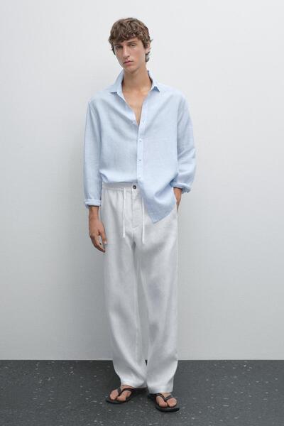 Massimo Dutti Regular fit çizgili gömlek