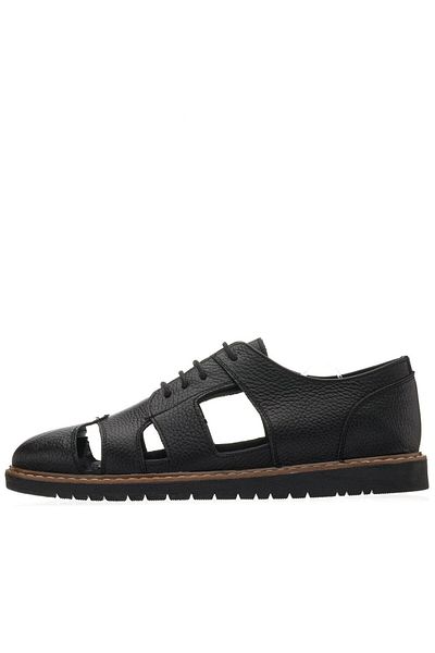 İriadam Ard2021 Black Thermo Sole Large Size Summer Men's Shoes