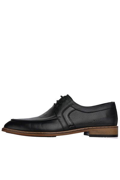 COSTO 45-46-47-48-49-50 Numara P20213 Siyah Deri Üst Kalite Erkek Deri Ayakkabı