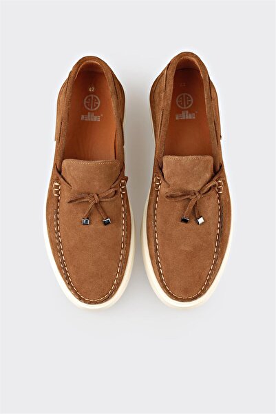 Elle Shoes Taba Deri Erkek Günlük Ayakkabı