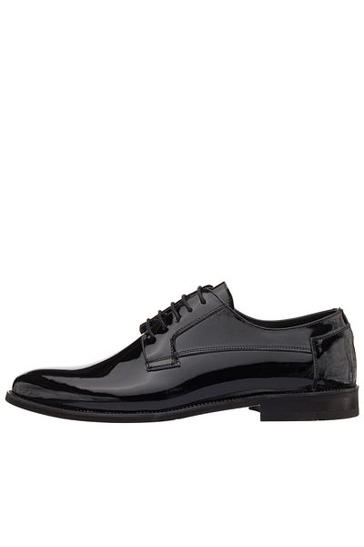 İriadam Nv1086 Black Patent Leather Neolit Sole Large Size Men's Classic Shoes in Numbers 45,46,47,48,49,50