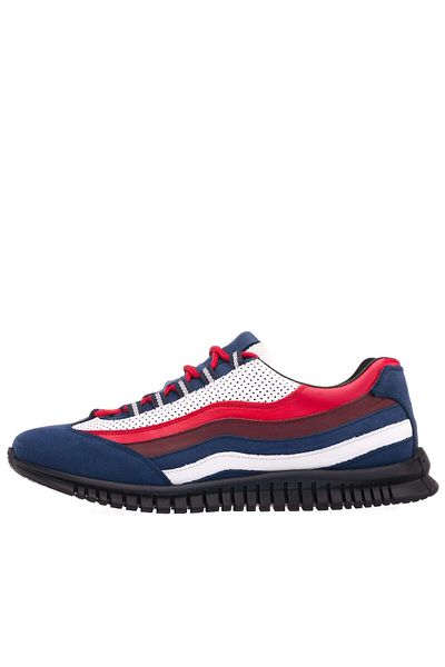 İriadam 45 - 46 - 47 - 48 -49 - 50 Amex Navy Blue Large Size Cowhide Comfortable Wide Fit Men's Vip Sports a