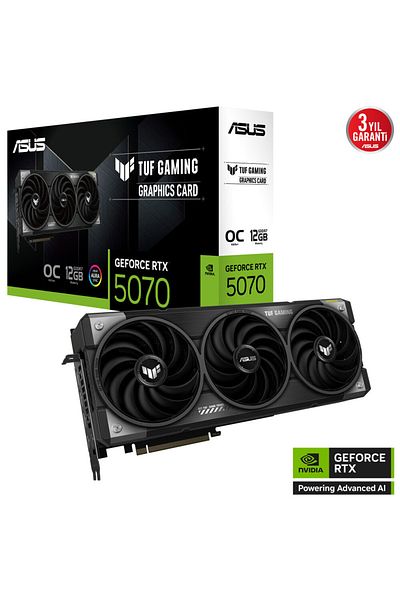ASUS Tuf Gaming Geforce Rtx 5070 12Gb Tuf-Rtx5070-O12G-Gaming Gddr7 Oc Edition 192Bit Gaming (Gamer