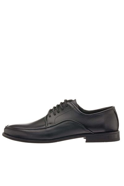 İriadam Nv2126 Black Leather Neolite Sole Large Size Men's Classic Shoes in Numbers 45,46,47,48,49,50