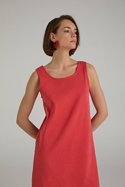 Brand Up Arka Detaylı Mini Elbise