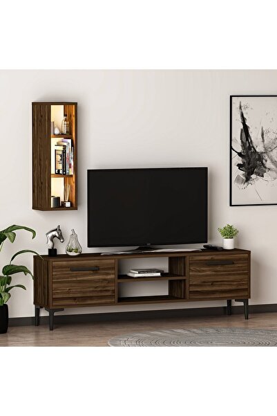 İNARCH DİZAYN Bien Işıklı Tv Ünitesi Sandık Ceviz