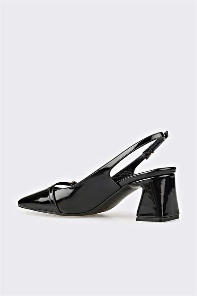 Elle Shoes Siyah Kadın Topuklu Ayakkabı
