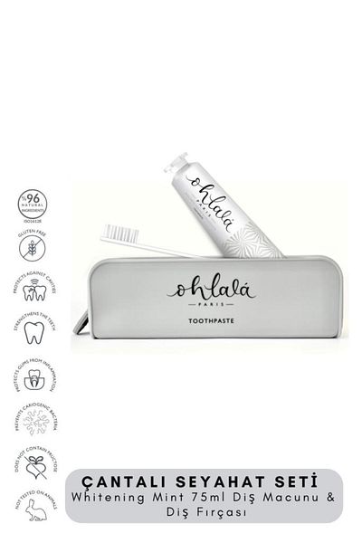 OHLALA Whitening 75 ml Dental Luxe Toothbrush Premium Travel Set