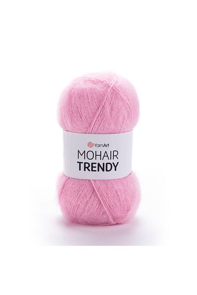 Yarnart Trendy Mohair - Ροζ Χειροποίητο Νήμα Πλεξίματος -127