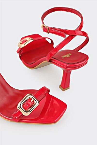 Elle Shoes Kırmızı Kadın Günlük Sandalet