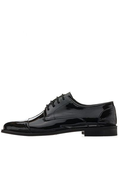 İriadam Men's Black Patent Leather Shoes in Numbers 45,46,47,48,49,50