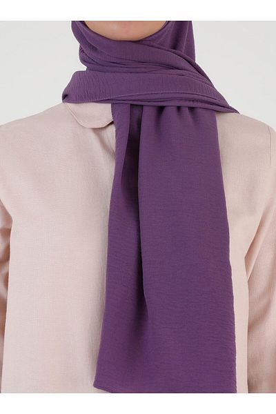 Stella Eşarp Women's Lilac Color Comfortable Crepe Fabric Jazz Shawl