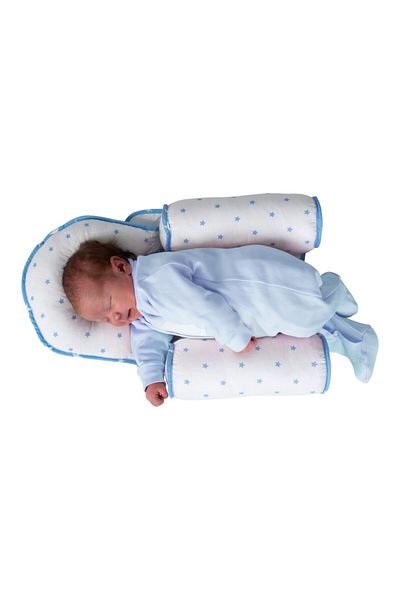 Sevi Bebe Pozitionator cu pernuta anti-plagiocefaliei Blue SeviBebe