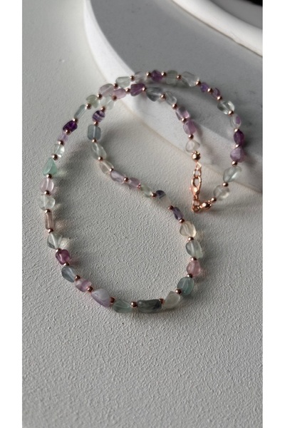 Doğaltaş قلادة مرجانية فلوريت