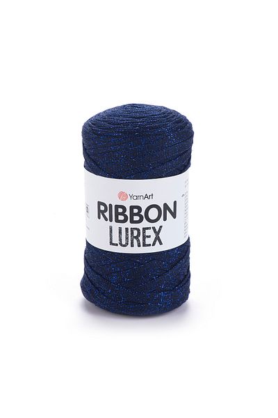 Yarnart Rıbbon Lurex - Glitter, Αξεσουάρ Χειροποίητο Πλεκτό Σχοινί Navy Blue-740