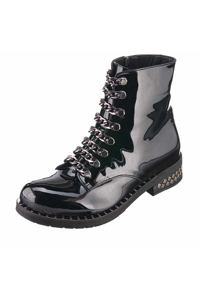 İriadam 19273 Black Stretch Fabric Large Size Boots