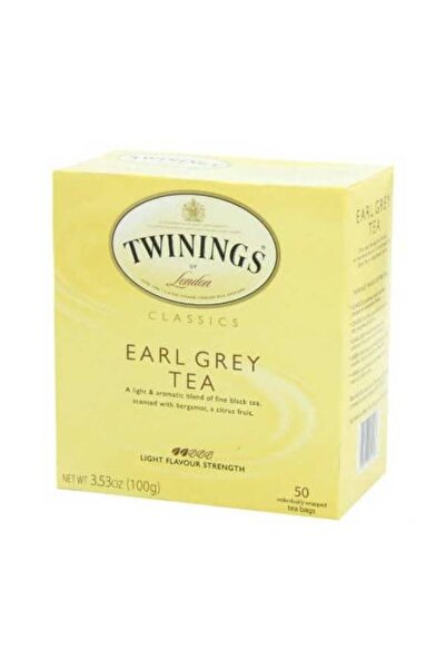 Twinings كلاسيكيات إيرل جراي كيس شاي أسود بنكهة البرغموت 50 × 2 جم