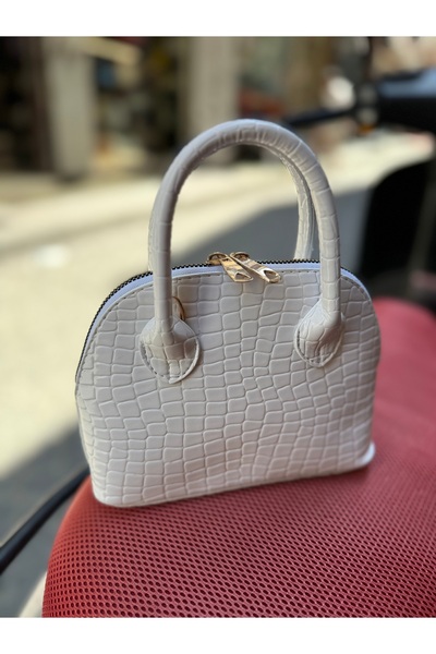 ZEYS Geantă de mână cu curea lungă, cu model de crocodil, strălucitoare, pent...