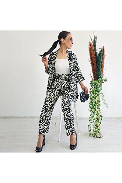 Altı Üstü Butik Комплект кімоно з леопардовим принтом і капюшоном