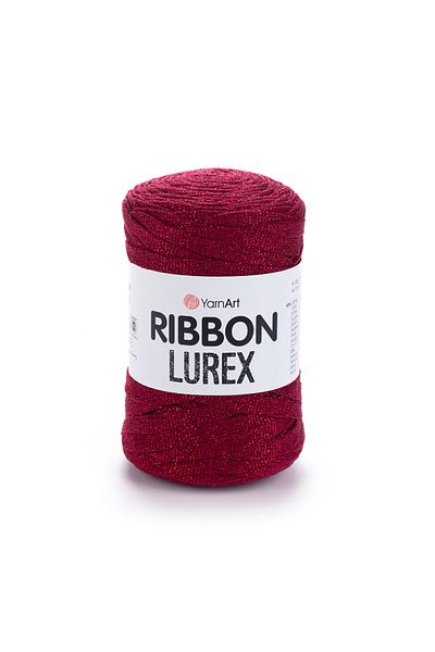 Yarnart Rıbbon Lurex - Glitter, Αξεσουάρ Χειροποίητο Πλεκτό Σχοινί Σκούρο Κόκκινο-739