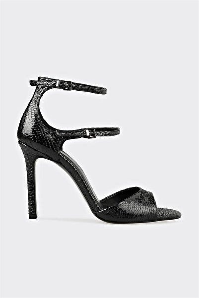 Elle Shoes Siyah Kadın Topuklu Sandalet