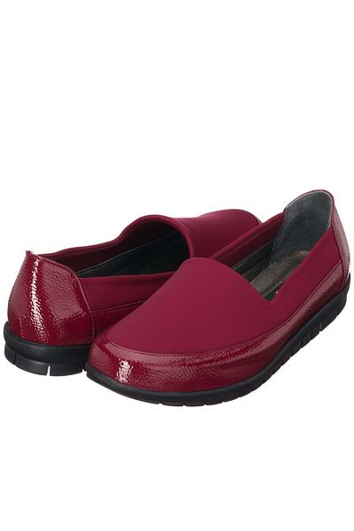 İriadam 41,42,43,44 1146-2 Claret Red Stretch Large Size Women's Ballerina Shoes