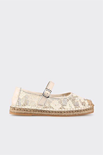 Elle Shoes Ekru Kadın Espadril
