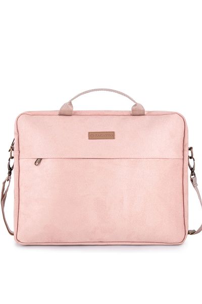 zagatto Women's Laptop Bag Zagatto® Villa Eco, Pink, 15.6", Eco-Leather, 28.5x38.5x5 cm, ZG614
