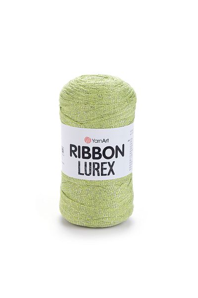 Yarnart Rıbbon Lurex - Glitter, Αξεσουάρ Χειροποίητο Πλεκτό Σχοινί Πράσινο Φιστίκι-726
