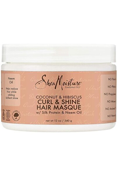 Shea Moisture Coconut & Hibiscus Bukle Kontrolü Ve Parlaklık Saç Maskesi 340gr