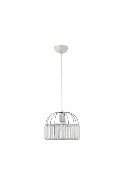 NisaLuce Nisa Luce Manolya Tekli Taşlı Avize - Krom