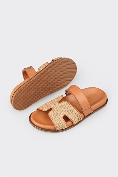 Elle Shoes Naturel Kadın Düz Terlik