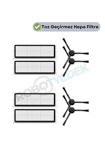 robotyedek Filtru Hepa de înlocuire compatibil Xiaomi S20+ Plus și perie late...