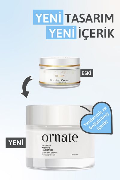 ORNATE Bosnian Whitening Moisturizing Blemish Cream (Bosnian Cream) 50ml