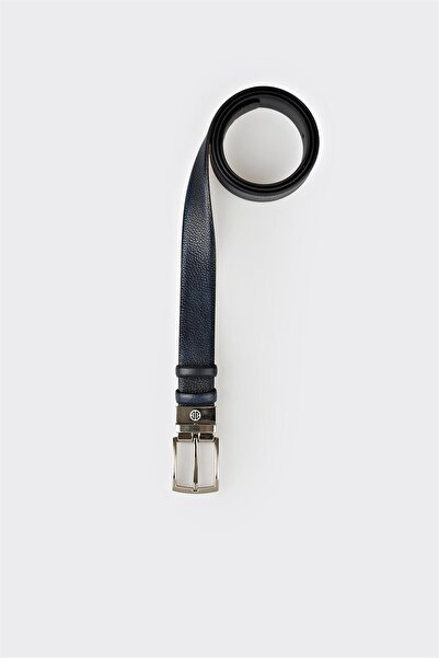 Elle Shoes Lacivert Deri Erkek Kemer