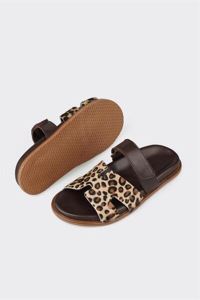 Elle Shoes Kahve Kadın Düz Terlik