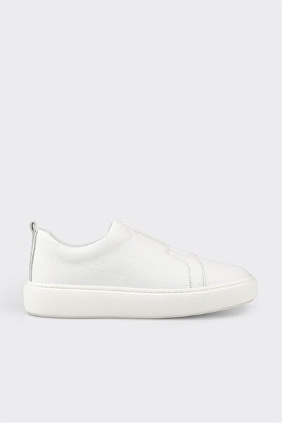 Elle Shoes Бели кожени мъжки ежедневни обувки