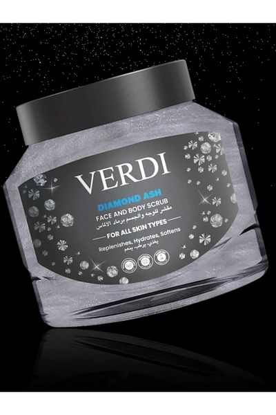 VERDİ Verdi 500ml Care Diamond Ash Face and Body Scrub