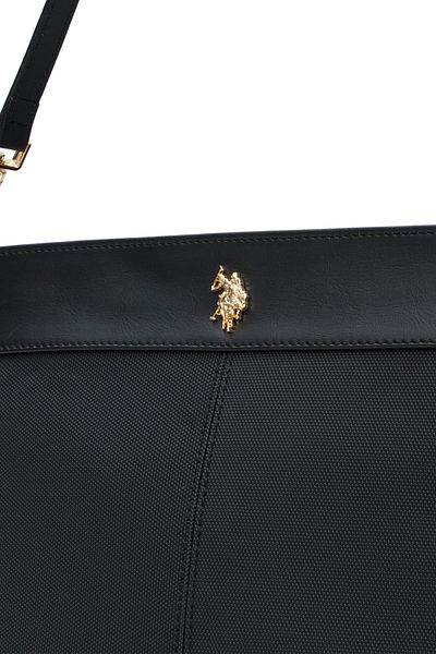 U.S. Polo Assn. Geantă neagră de umăr pentru femei Us25665