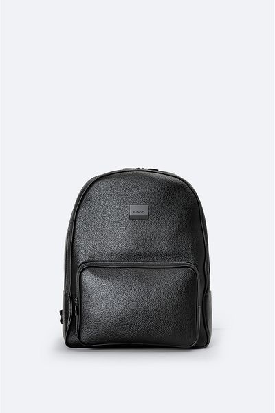 Avva Men's Black Zipper Backpack A32y9109