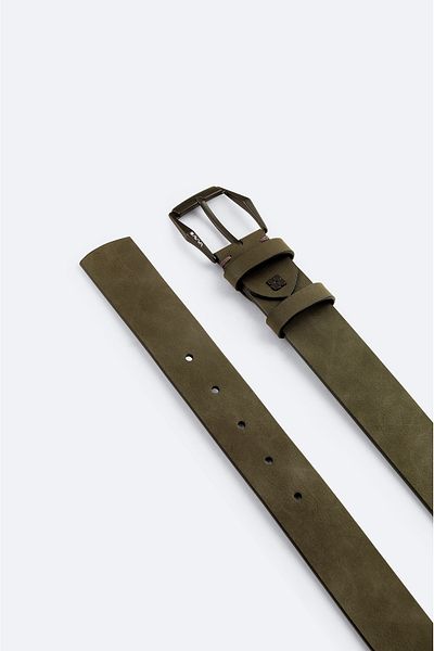 Avva Men's Gray Plain Belt A32Y9324