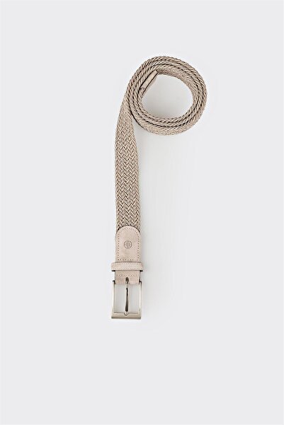 Elle Shoes Bej Deri Erkek Kemer