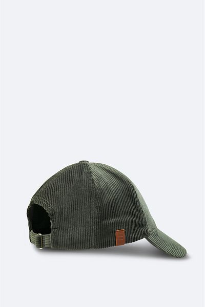 Avva Men's Khaki Corduroy 100% Cotton Sports Hat A32y9203