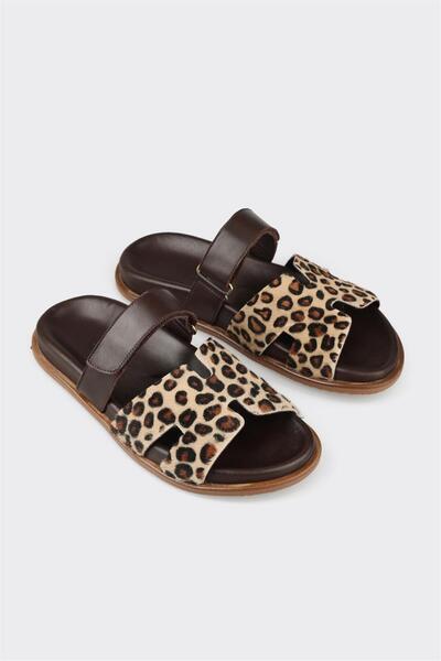 Elle Shoes Kahve Kadın Düz Terlik