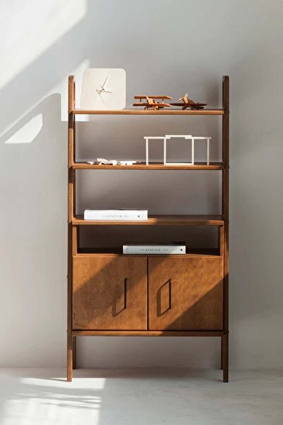 Woodesk Alba, Ahşap, 140x75, Kitaplık Ve Raf Ünitesi