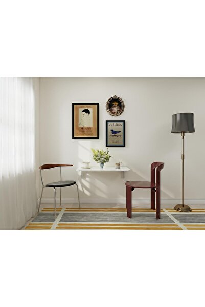 Masif Market Patara Katlanır Masa Beyaz Renk