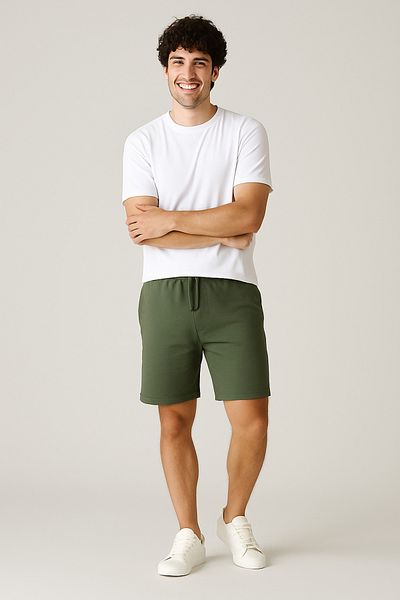 UOMOPARK 8024 Model Premium Summer Print Detaliat Pantaloni scurti