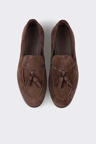 Elle Shoes Kahve Deri Erkek Klasik Ayakkabı