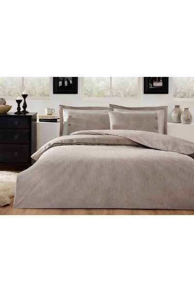 Özdilek ÖZDİLEK ÇİFT KİŞİLİK NEVRESİM TAKIMI NATUREL BEJ